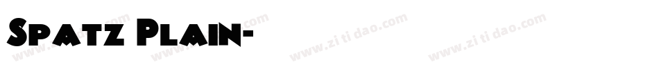 Spatz Plain字体转换
